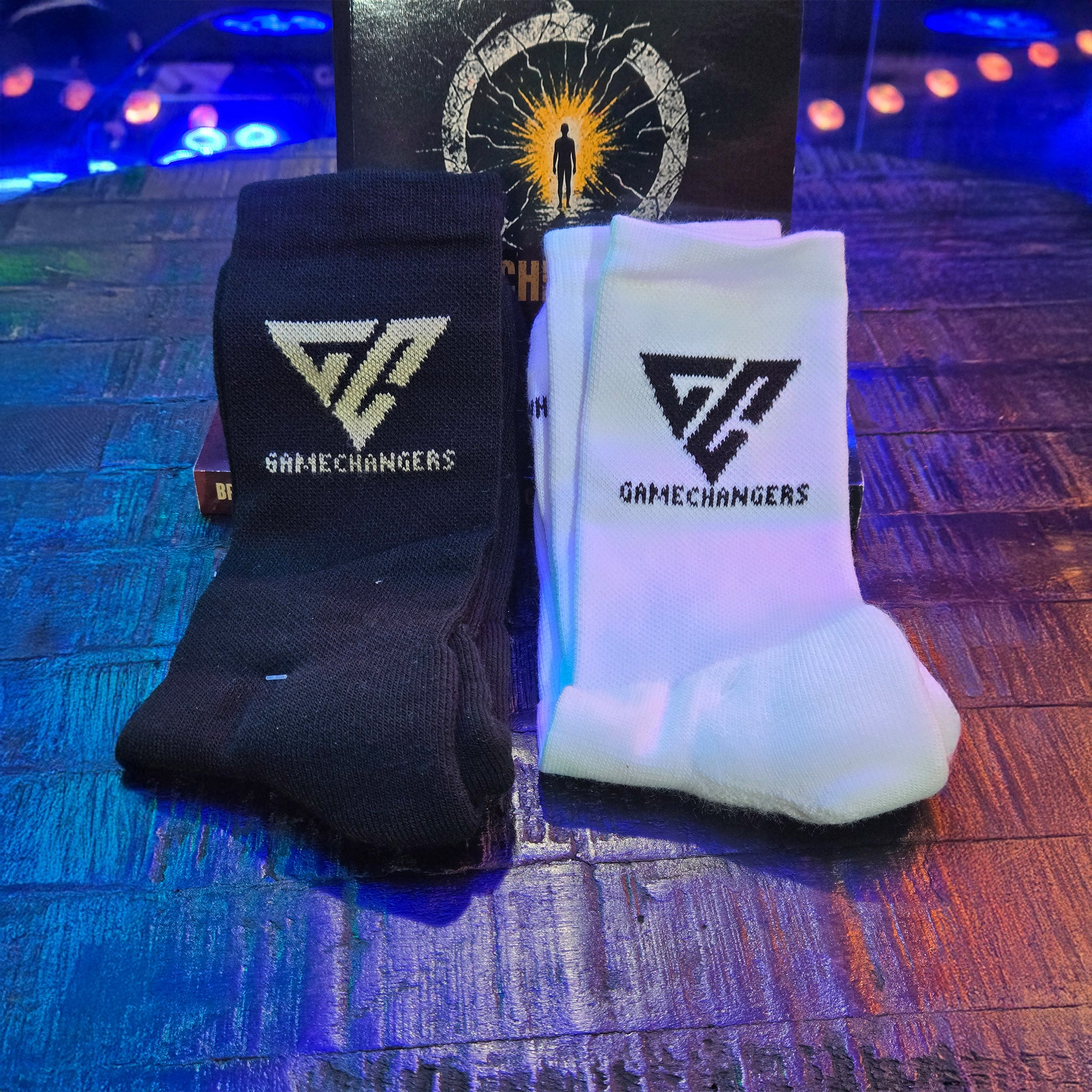 Gamechangers Unisex Socks black and white